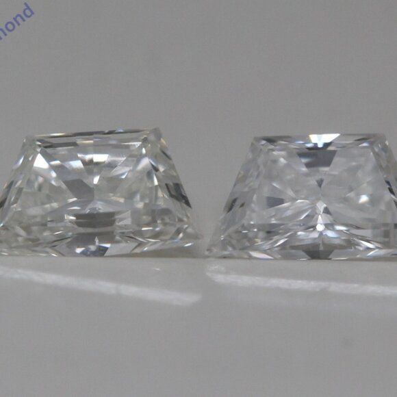 A Pair Of Trapezoid Natural Loose Diamonds (0.65 Ct G Vs1) C52000031 - Picture 1 of 4